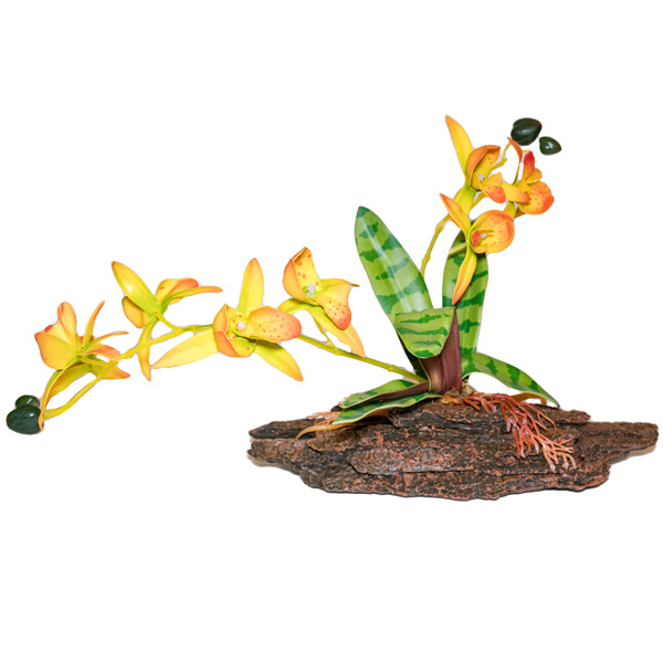 Цветок иск.Орхидея на коре 72390
