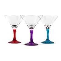 Набор бокалов ЭНЖОЙ 3 шт. 190 мл (с цв.ножками)96180BD