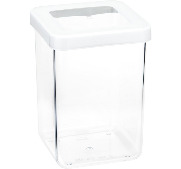 Емкость д/сыпуч. прод. 1л СТЕП белый М1292 /12шт/М-пласт 