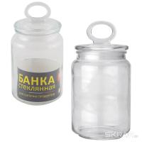 Банка для сыпучих продуктов стеклянная с крышкой 0,9л Coppetta 