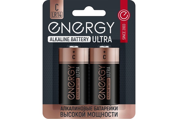 Батарейка Energy Ultra LR20/2B 2шт 