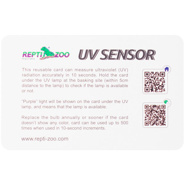 Карточки-тестеры UVB01 д/проверки наличия ультрафиолета 2шт уп/Repti-Zoo/84188001