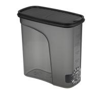 Емкость д/сыпуч. прод. 2л БЕСТ графитовый М1256 /16шт/М-пласт 