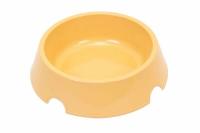 Миска одинарная пластик для собак 1,4л бежевый