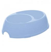 Миска двойная пластик зеленая 2*0,15л