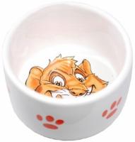 Миска керамика рисунок хомяк 7,5*4см 100мл /МКР209/Евро