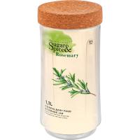 Банка д/сып.прод. 1,1л Sugar&Spice Rosemary с пробковой крышкой SE1058