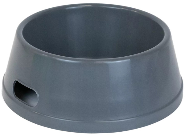 Миска одинарная пластик Прованс 1500мл серая/2205/Дарэлл