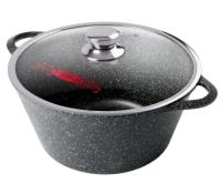 Кастрюля алюминий 3л с/крышкой гранит