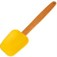 Лопатка силиконовая 28*6,5см желтый AK-6079S /200шт/ Alpenkok 