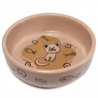 Миска керамика Кошечка 0,35л/30231037/Триол