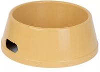 Миска одинарная пластик Прованс 1500мл бежевая/2205/Дарэлл