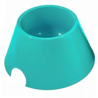 Миска одинарная пластик Спаниель 550мл бирюза/1335/Дарэлл