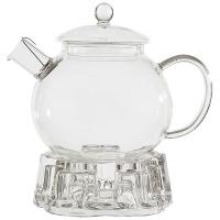 Чайник заварочный Aroma 1000мл на подставке (стекло, нерж. фильтр) 