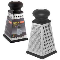 Терка четырехгранная GR-083-8 нерж.сталь, ручка прорезин/