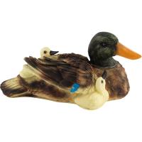 Фигура Утка дикая с утятами лежащая АФ