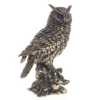 Сова золото L13W13H27см 713276/F434