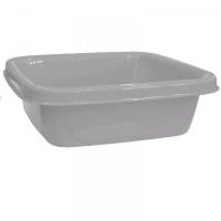 Таз 10л Step квадратный серебряный SV3940/17шт/ПР 