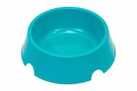 Миска одинарная пластик для собак 700мл бирюза