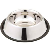 Миска метал нержавеющая сталь на резинке 0,90л/76800090/Каскад
