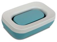 Мыльница открытая Эллиса серо-бирюзовый С843СБИР /19шт/Мартика