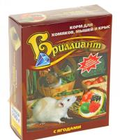 Корм для хомяков, крыс, мышей с ягодами Бриллиант Люкс  500г