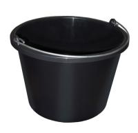 Ведро 12л строительное черное р/м 04312 /Милих