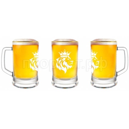 Кружка д/пива Пивной Король лев 500мл в коробке /1008/1-Г34 /6шт/ДК