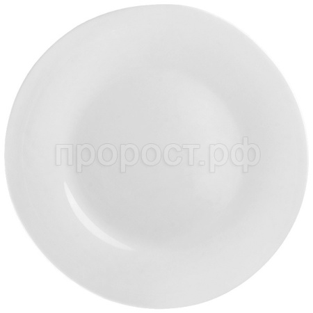 Тарелка обеденная Classica 25,6см опал.стекло белая 110682 /36шт/Mallony