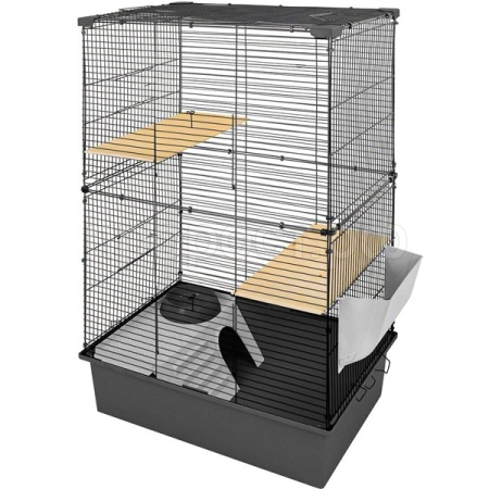 Клетка д/грыз CRAFT Шиншилла-2 58х40х65,5см разборная без наполнения сер-черн/43062сер-черн/Дарэленд