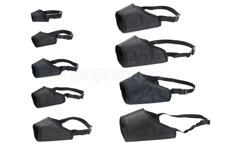 Намордник нейлон ЧИП №6 кавказская овчарка 27см/055306