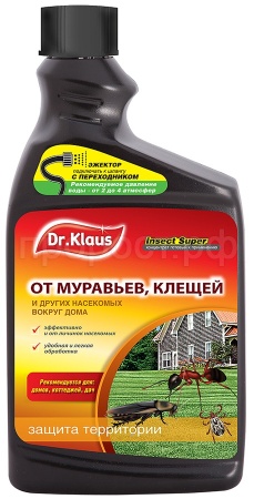 Запасной флакон к эжектору Dr.Klaus от муравьев,клещей и др. 1л