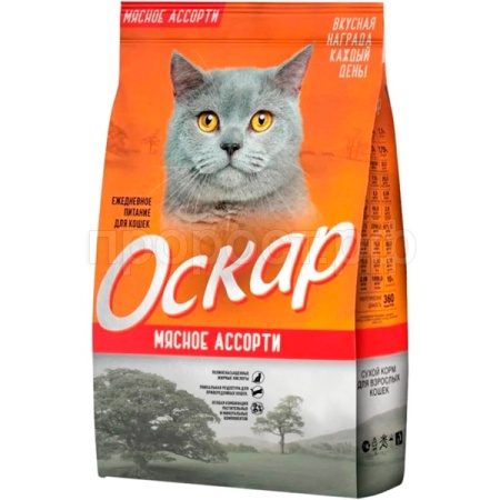 Корм для кошек Оскар Мясное Ассорти 2кг