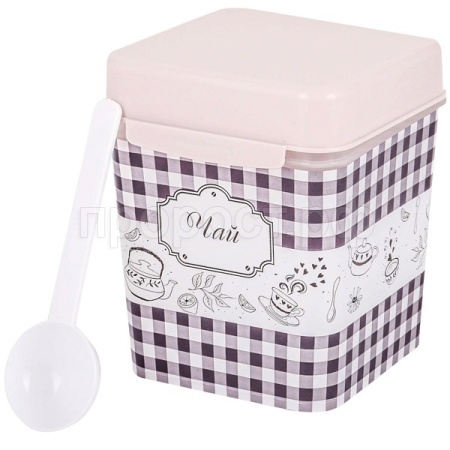 Емкость д/чай Плетенка с ложкой 1,2л М4830 /12шт/ Альтерн