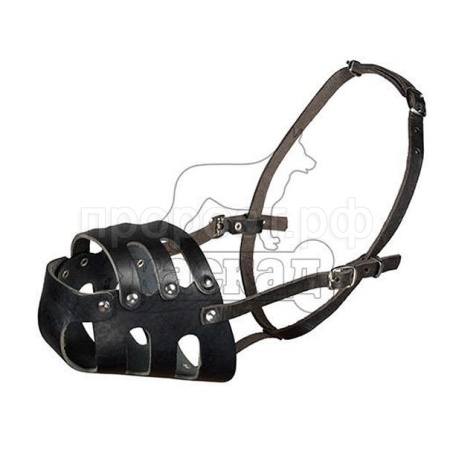 Намордник для собак кожа цельнокроеный №4