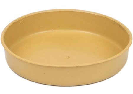 Миска одинарная пластик д/кошек 200мл бежевая/2238/Дарэлл