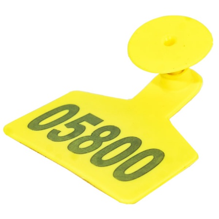 Бирка для телят 6*6 с номером