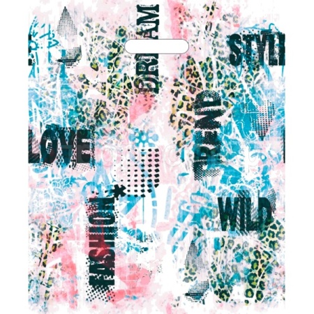 ВУР66568 Пакет 36*43 Тренд 1ШТ с выруб. ручкой ПЭ /50/1000шт/