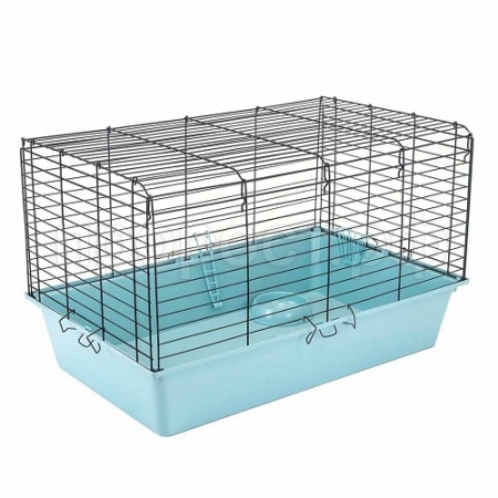 Клетка д/круп. грыз (кролик) Дарэлл Роджер-4 ЭКО складная 78*48*47см бирюз-хром/4183/Дарэлл