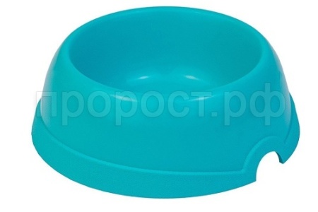 Миска одинарная пластик №3 200мл бирюза/2303бирюз/Дарэлл
