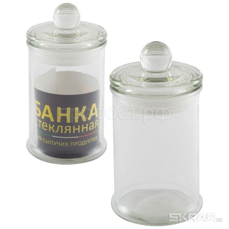 Банка для сыпучих продуктов  стеклянная с крышкой 0,15л BANCA