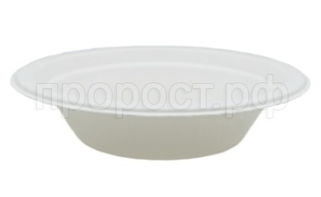Тарелка суповая 480мл биоразлагаемая (уп 6шт)/138782