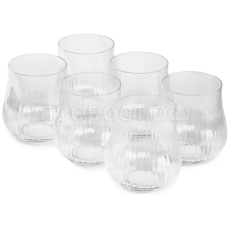 Набор стаканов TULIPA OPTIC 6шт 350мл низкие /CR350201TO