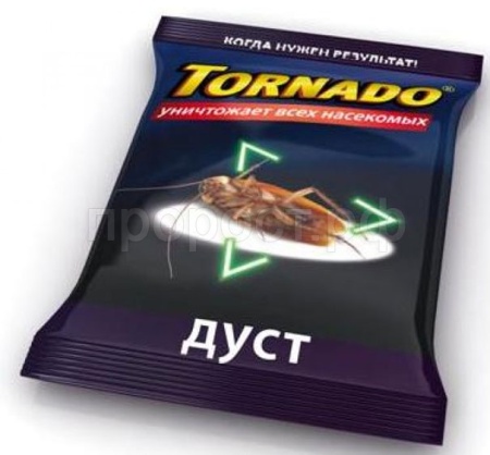 Дуст Торнадо от бытовых насекомых 100гр