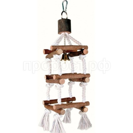 Игрушка д/птиц Лестница деревянная 51см/46968/Биосфера