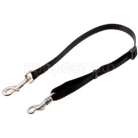 Удлинитель для поводка 10мм 47см-80см черный/металл 73-2887/Пет Лайн