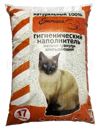 Наполнитель Ерошка впитывающие мелкие гранулы 17л 10кг