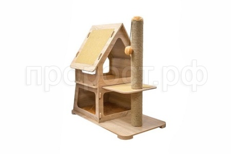Когтеточка Домик КОТТЕДЖ-МЭЙНКУН-Тетрис 88*54*94см домино/8288/Дарэлл