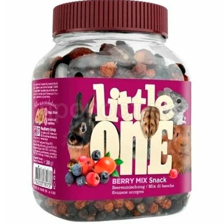 Лакомство д/грыз Литтл Ван Ягодное ассорти 180г банка