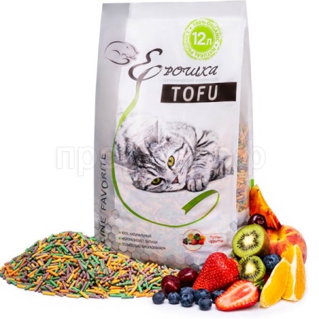 Наполнитель Ерошка Тофу Экстракт тутти-фрутти 12л/5шт